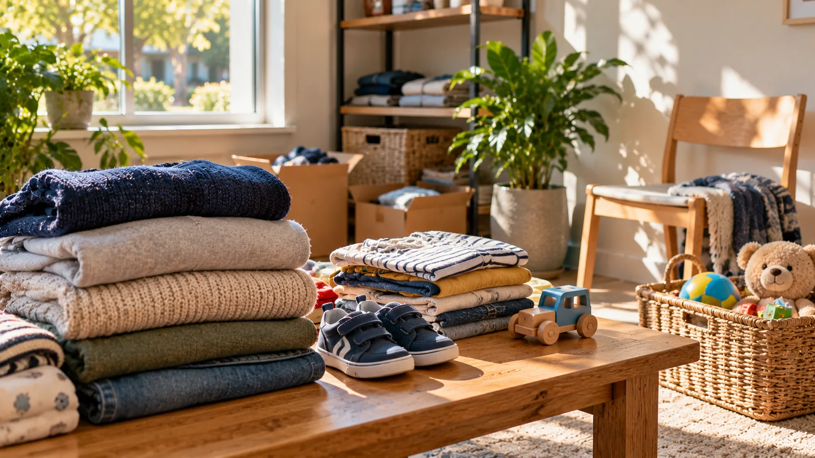 Kostenlose Kleidung, Kindersachen und Möbel finden